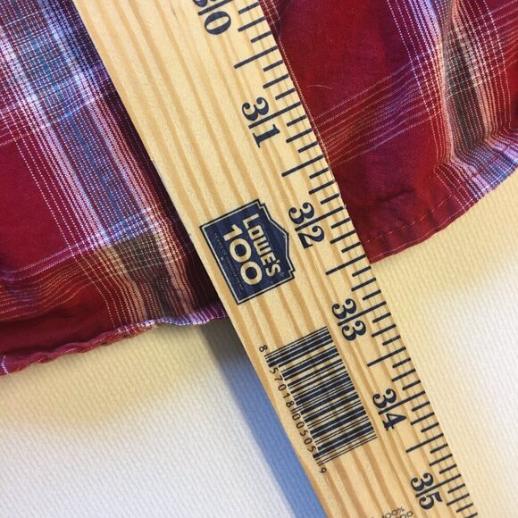 Carhartt Button Down Shirt Mens 2XL Red Plaid Relaxed Fit Rugged Western - Picture 10 of 10